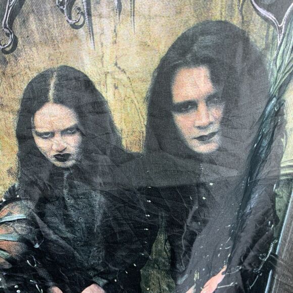VTG Cradle Of Filth 2004 Coffin Fodder Album Metal Band Wall Hanging/Scarf Italy - Picture 10 of 16